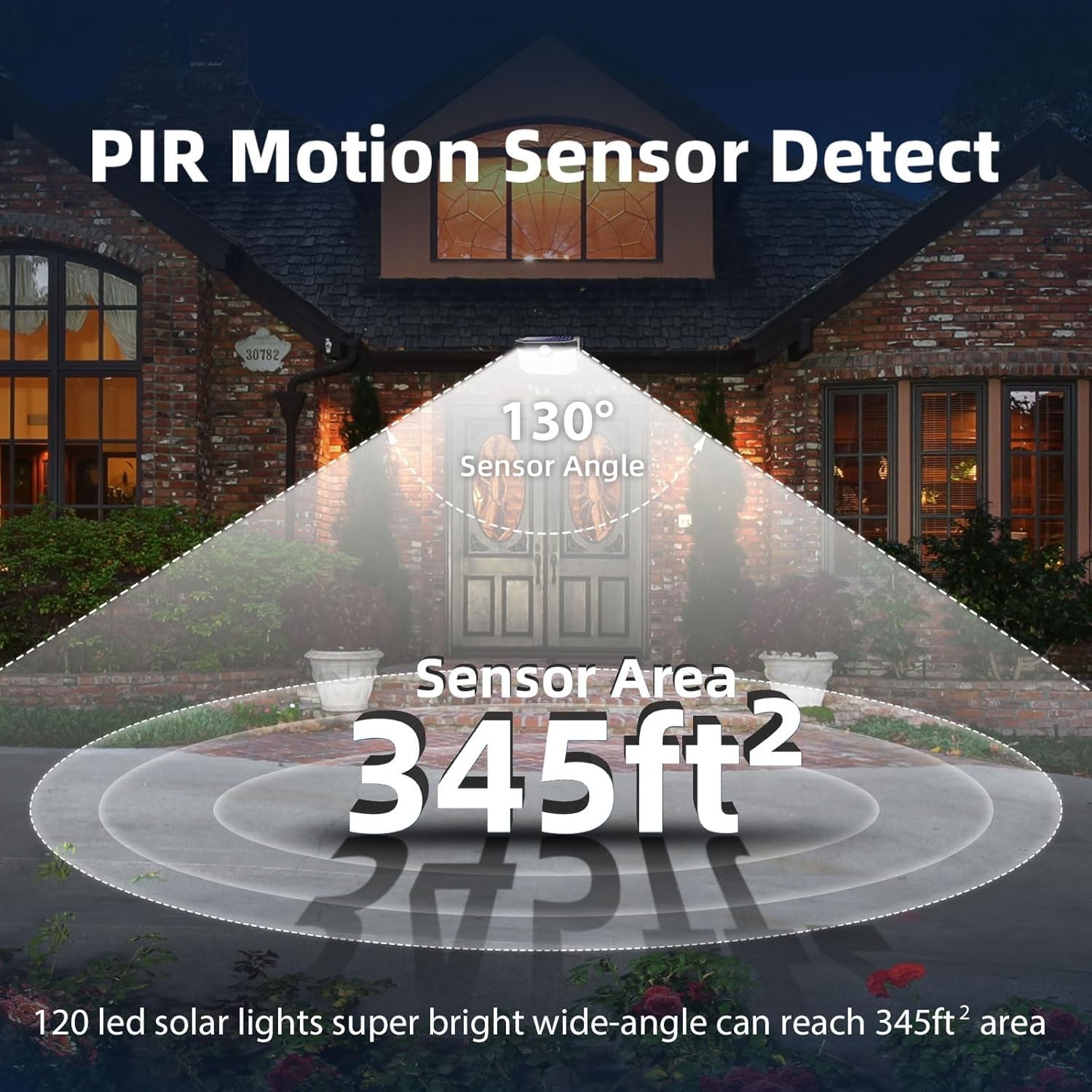 Advanced Solar Motion Sensor Lights – Waterproof 960 Lumen, 6 Pack for Outdoor