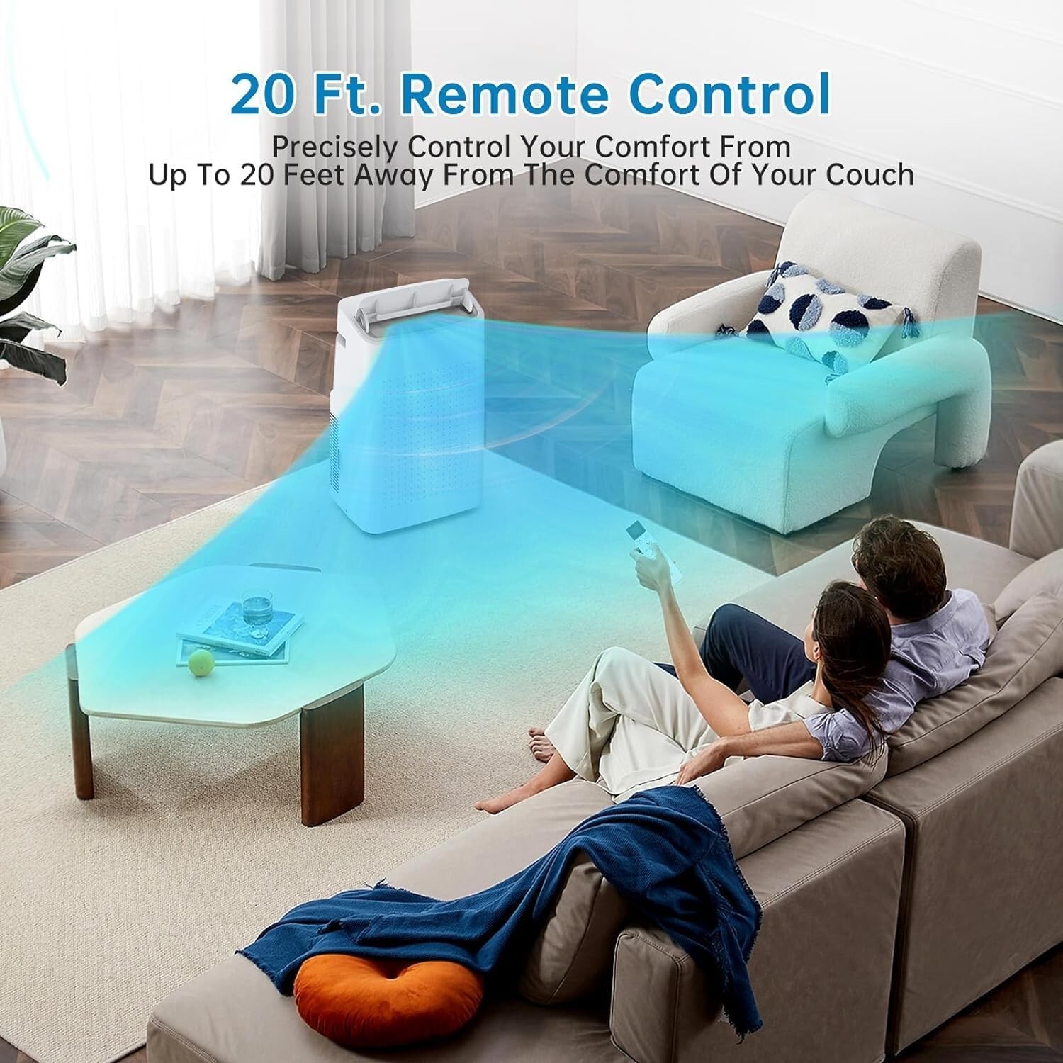 Portable Air Conditioner 15000BTU 3-in-1 Air Conditioner Fan to to 800 Sq. Ft.