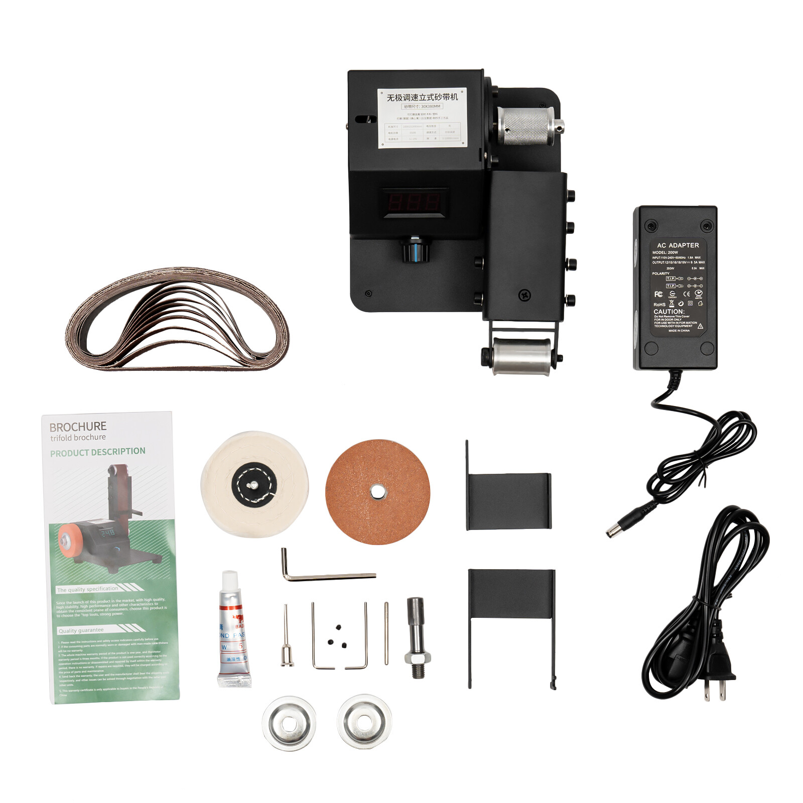 Electric Grinder Belt Sander Polishing Grinding Knife Mini DIY Sharpener Machine