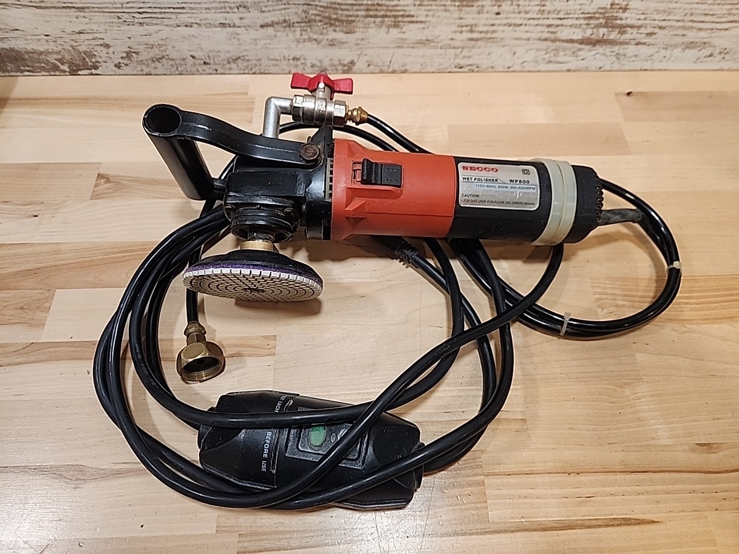 SECCO WP800 Variable Speed 110V 500-4200 RPM Wet Polisher FREE SHIPPING