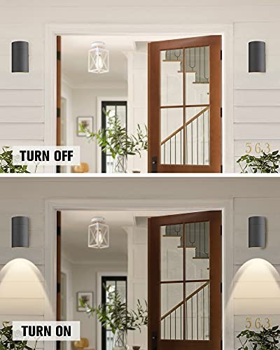 Outdoor Wall Sconce, Exterior Wall Light 7.48 x 4.17 x4.72 inch 2 Pack