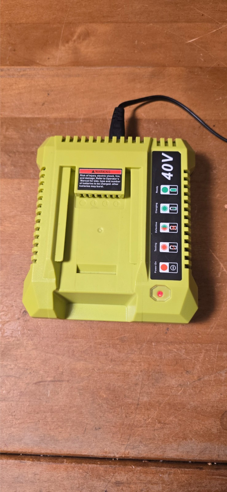 For Ryobi OP401 40V Lithium-Ion Battery Rapid Charger