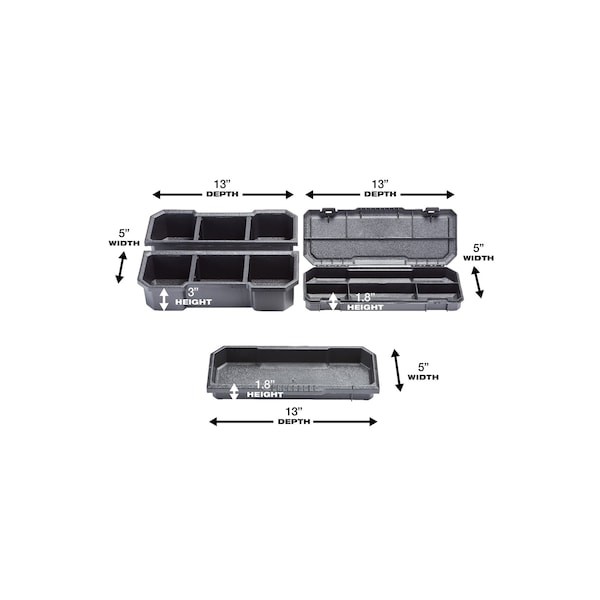 Milwaukee Tool 48-22-8424 Packout Tool Box, Black/Red, 22 In W X 16-1/4 In D X