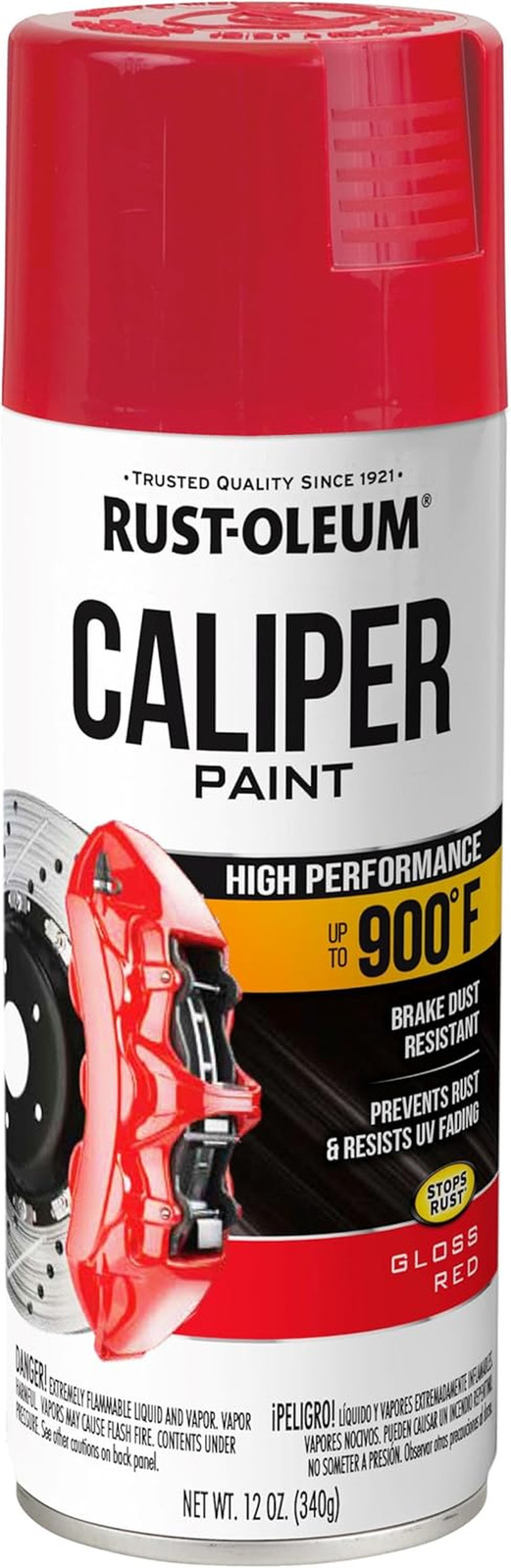 12oz Matte Red Caliper High Heat Spray Paint Pintura Para Calibradores de Frenos