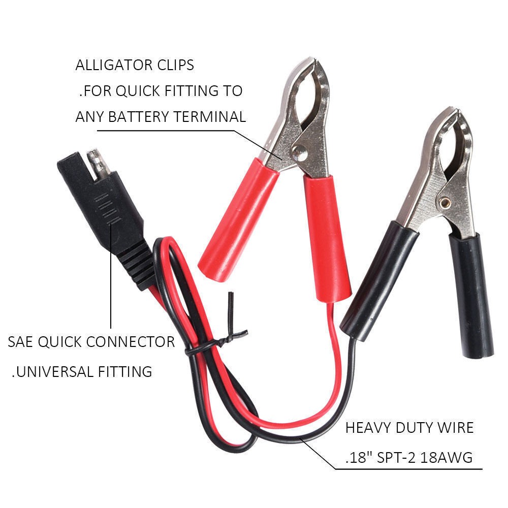 6V/12V 1A Smart Battery Charger, Charger and Maintainer For Car SUV Motorcycles