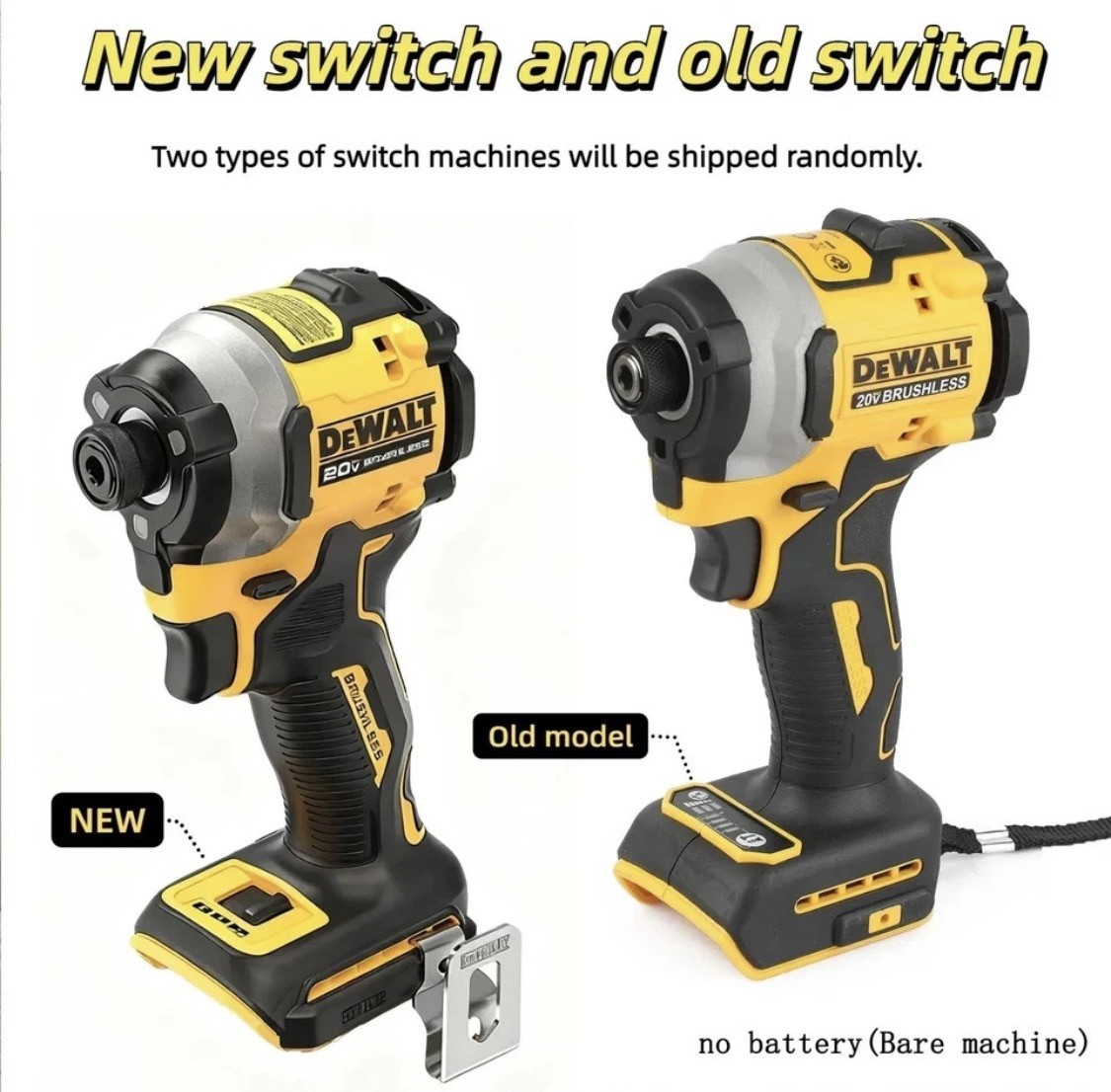 DEWALT DCF850 20V Brushless High Torque Cordless Impact Driver 3250RPM Tool Gift