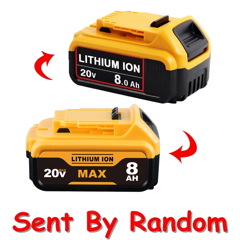 2Pack 8.0AH Lithium Ion Battery 20V 20 Volt Max XR For DeWalt DCB206-2 DCB205-2
