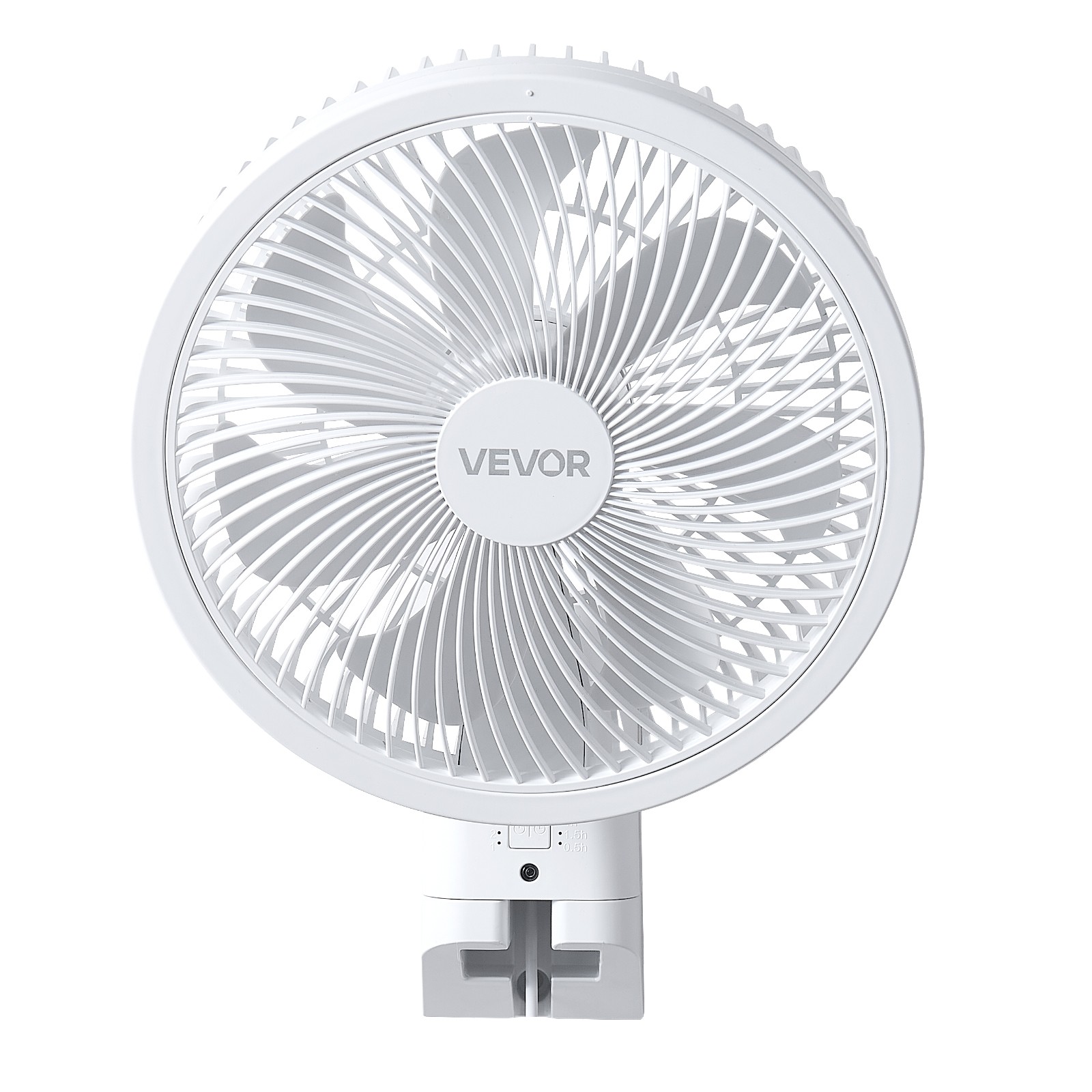 VEVOR 8.5 in Wall Mount Fan Oscillating with Remote Control 4 Speeds Timer Home