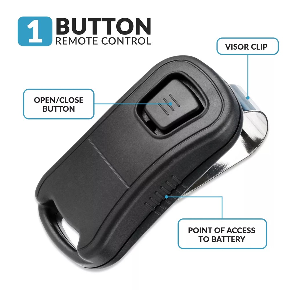 2 For Genie G1T-BX_R Intellicode 1 Button Mini Keychain Garage Door Remote AC0Z