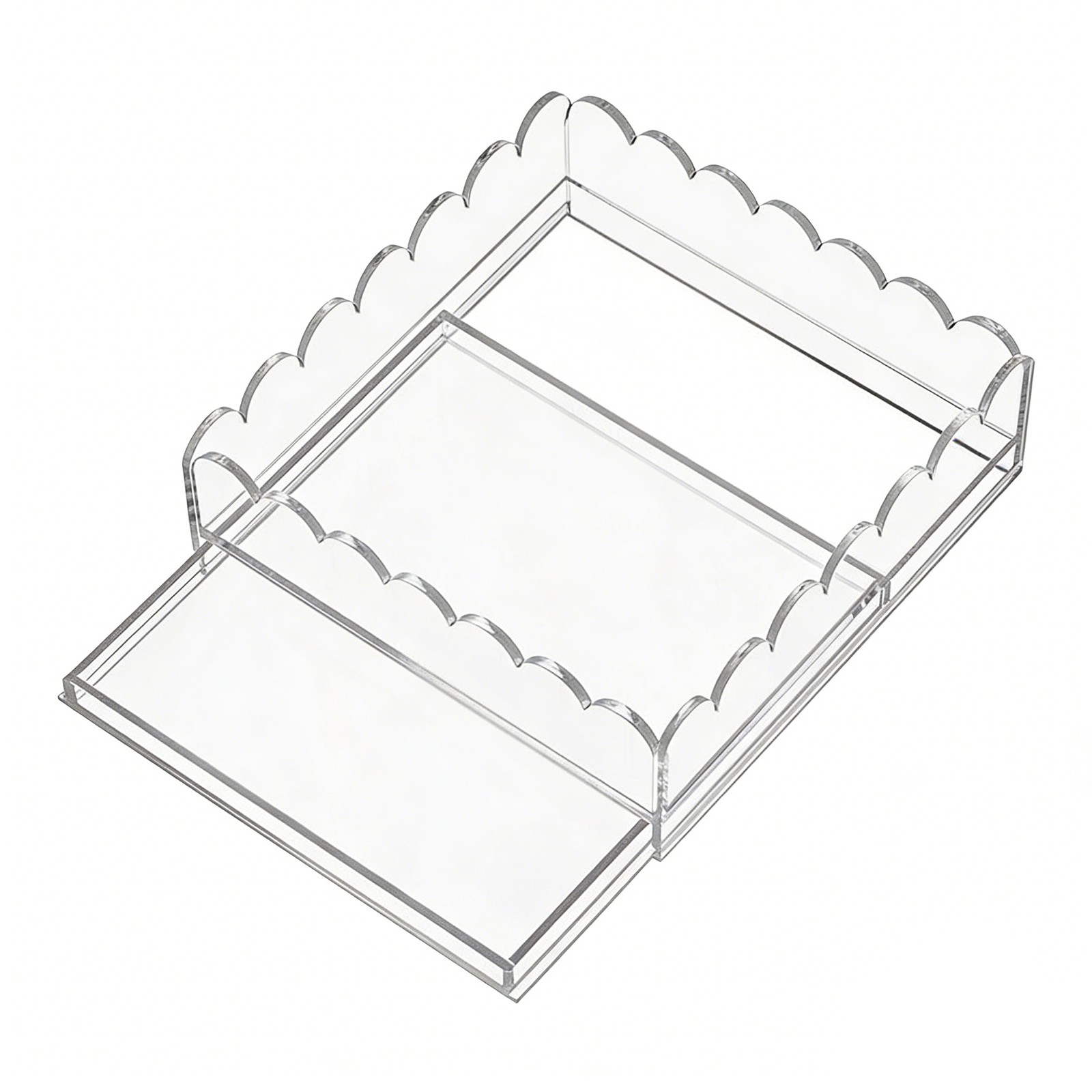 Acrylic Tray For Insert Needlepoint 6.7*6.7*2.5in Pull-out Tray Clear A Drawer