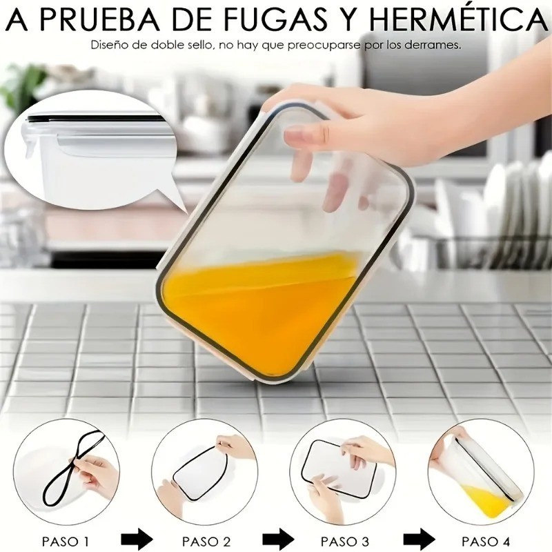 48Pc Airtight Food Storage Set plastic Containers & Lids Kitchen Organizer NEW..