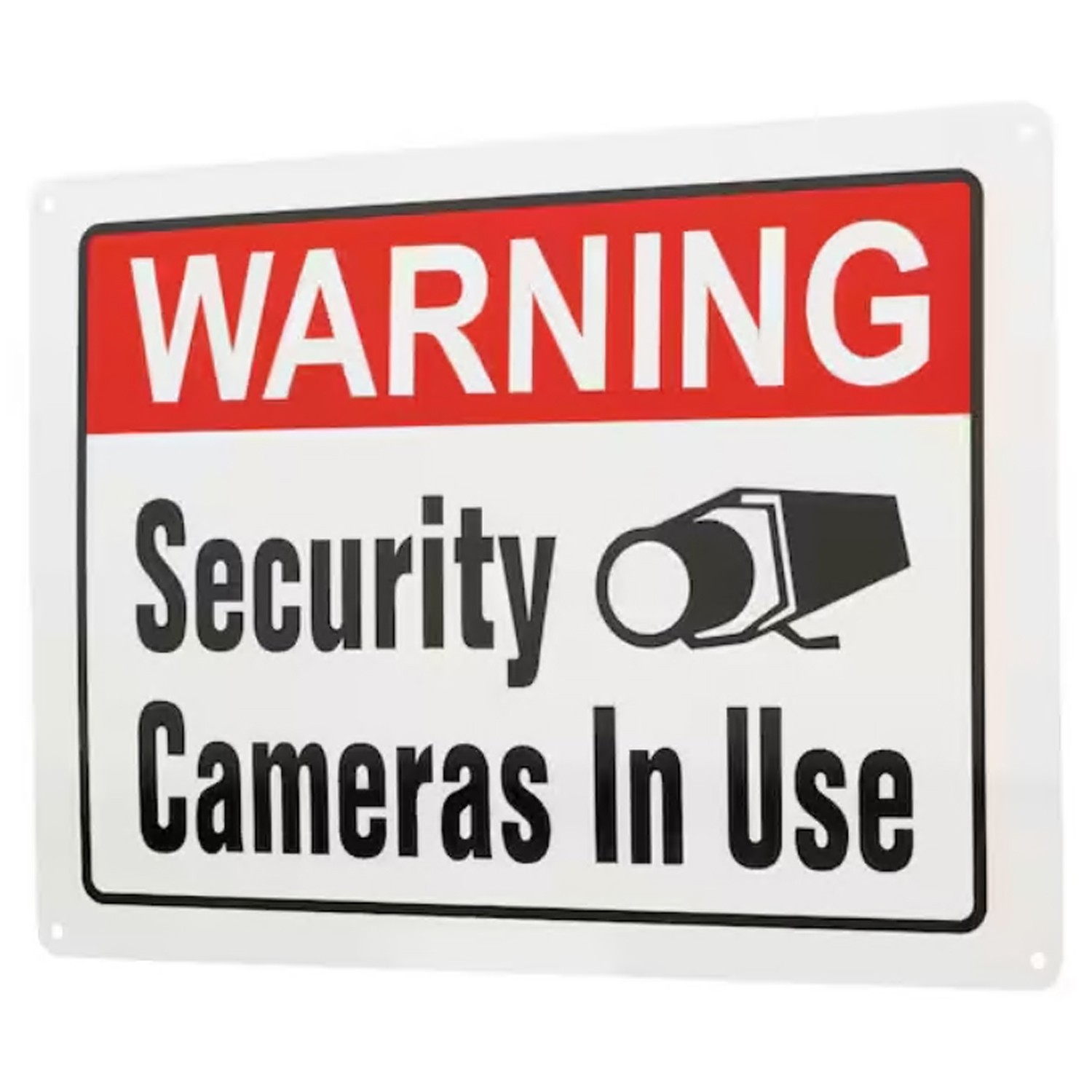 10 in. x 14 in. Security Cameras In Use Sign