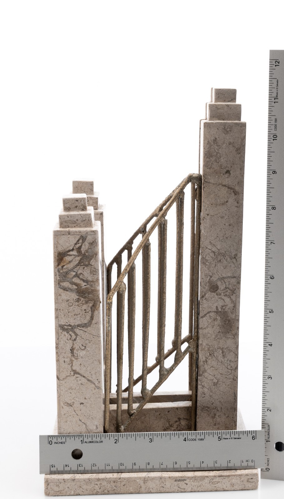 O.C. Tanner Display for Unknown Award Plaque of a Bridge / Staircase 11″ 3.5lbs