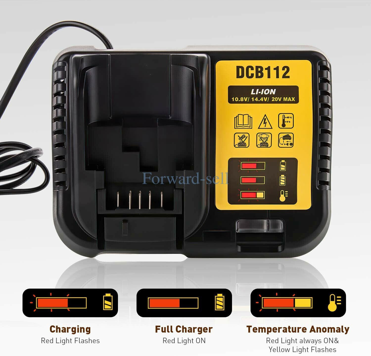 FOR Dewalt DCB112 12V-20V MAX Lithium Battery Charger ,For Drill, Saw 20 volt