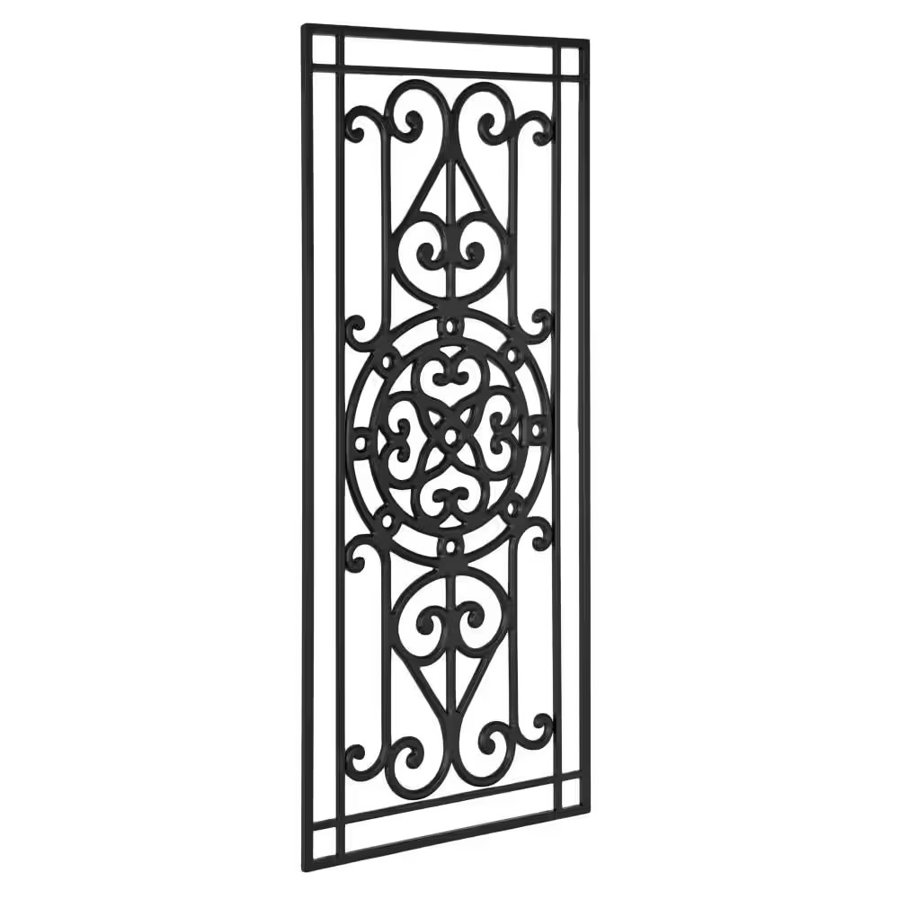 Ellard 43 In. X 19 In. Black Wooden Wall Art