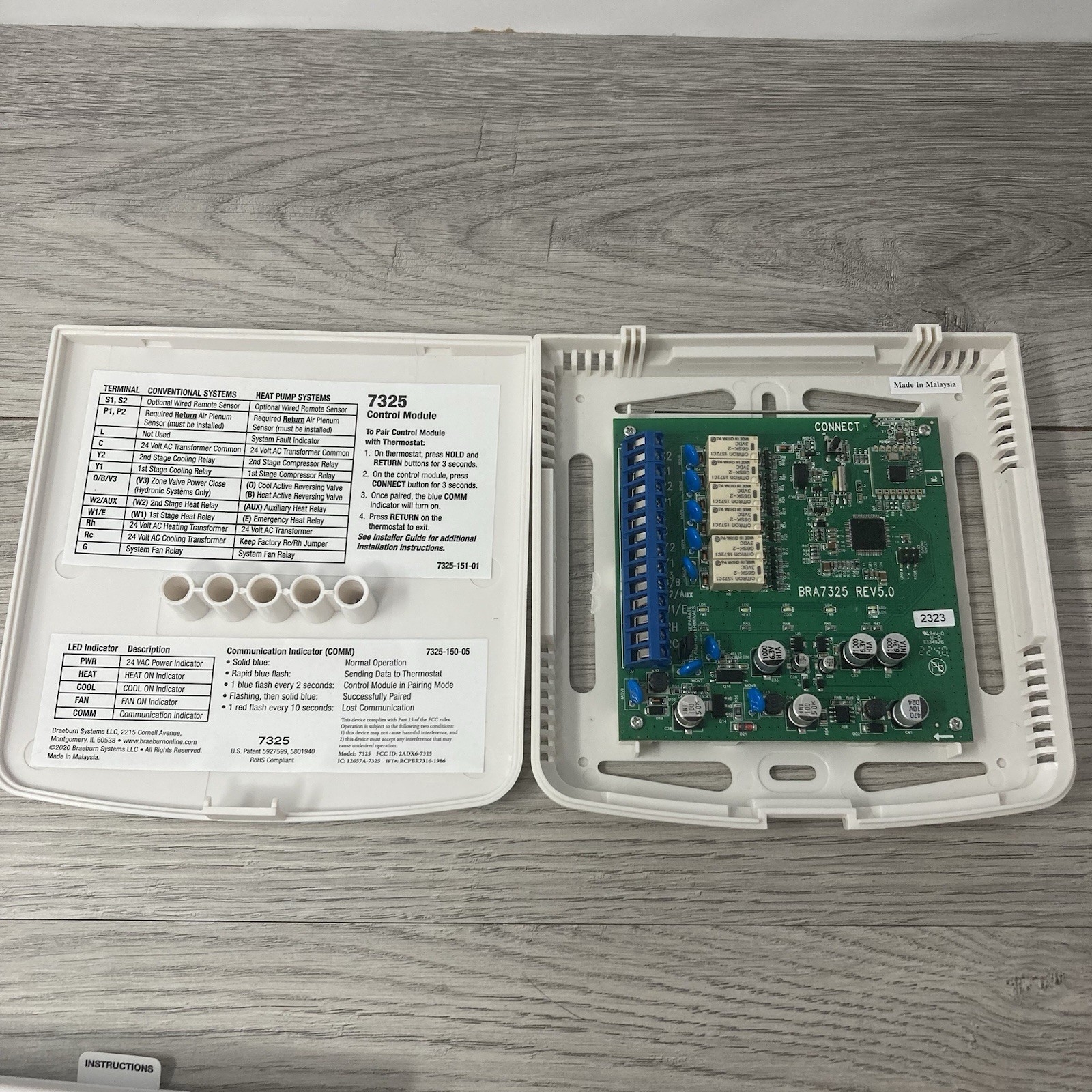 Braeburn 7500 Universal Wireless Thermostat Kit – Programmable/Non-Programmable