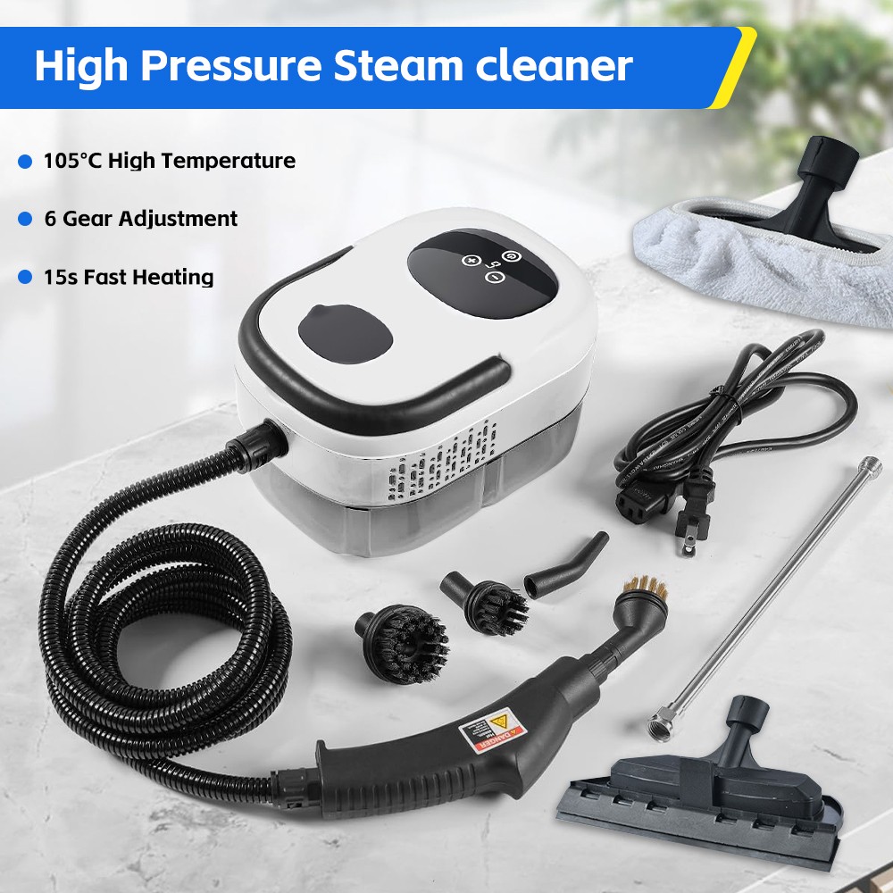 3000W Handheld Steam Cleaner High Pressure & High Temp for Home Car Cleaning Kit