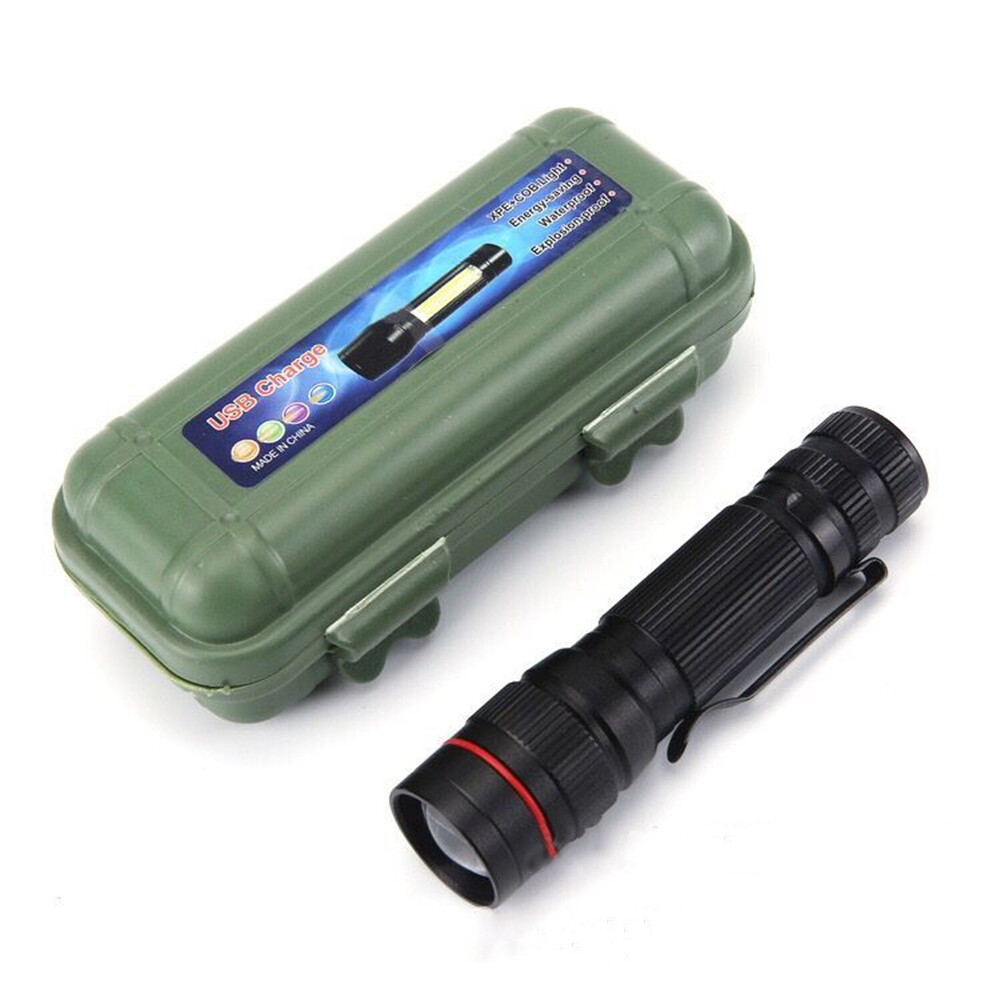 350000000 Lumen Super Bright LED Tactical Flashlight Rechargeable LED Work Light