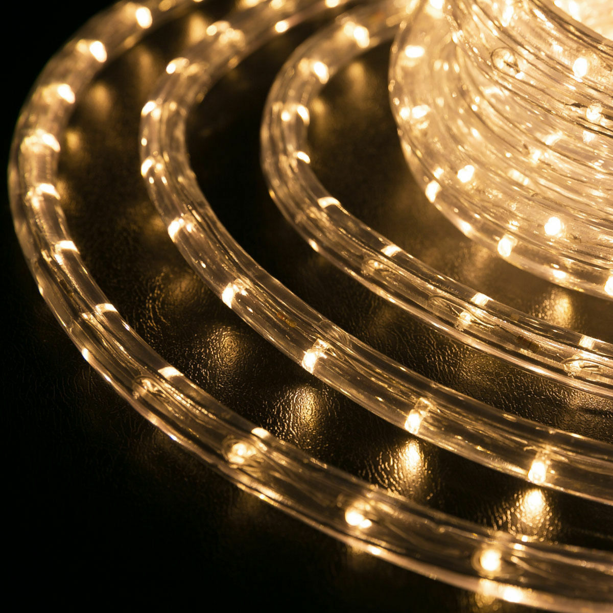 Warm White LED Rope Lighting Flexible Indoor Outdoor Christmas Extend to 300ft