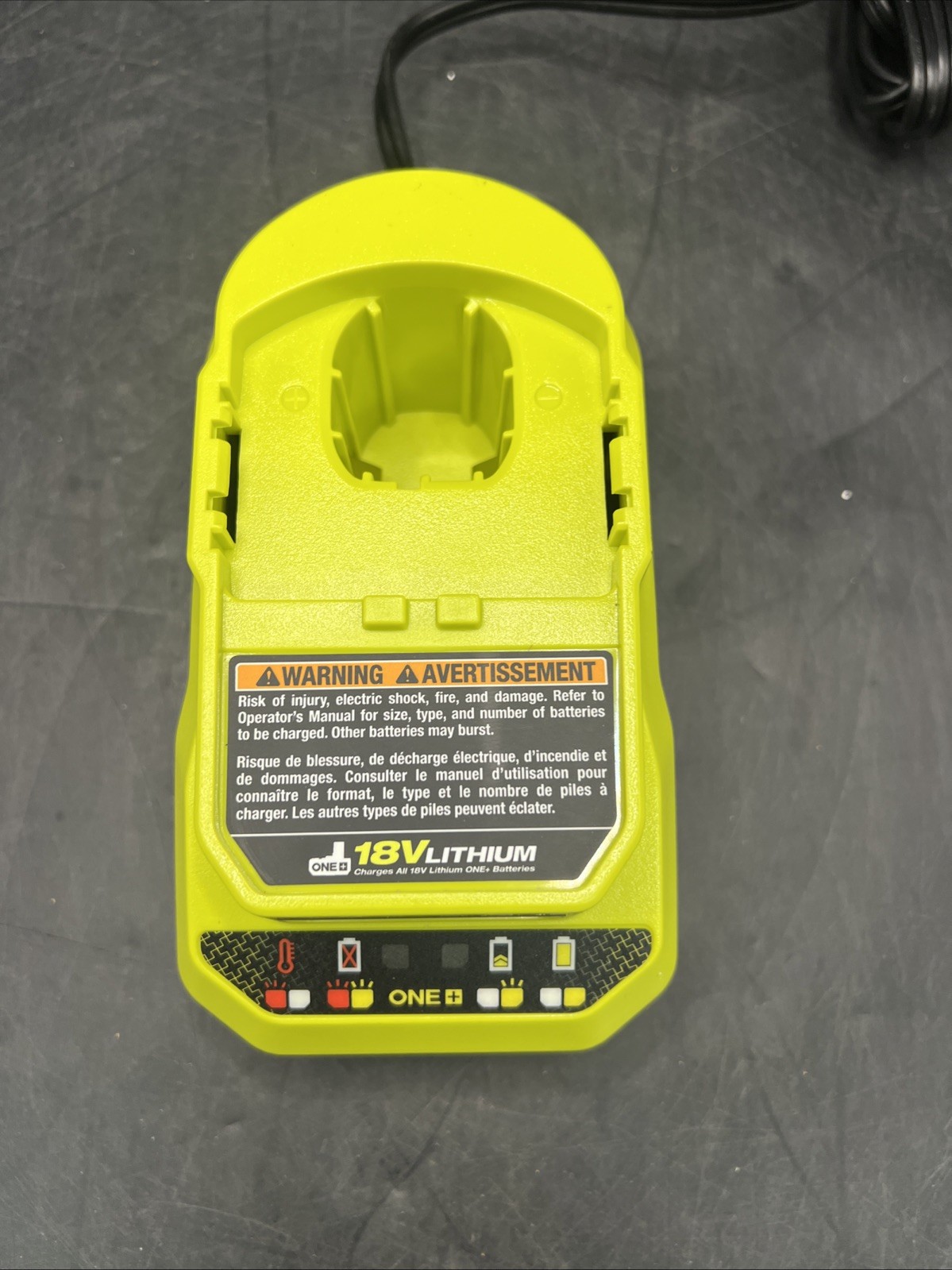 Ryobi PCG002 18V ONE+ Lithium-Ion FAST Battery Charger OEM