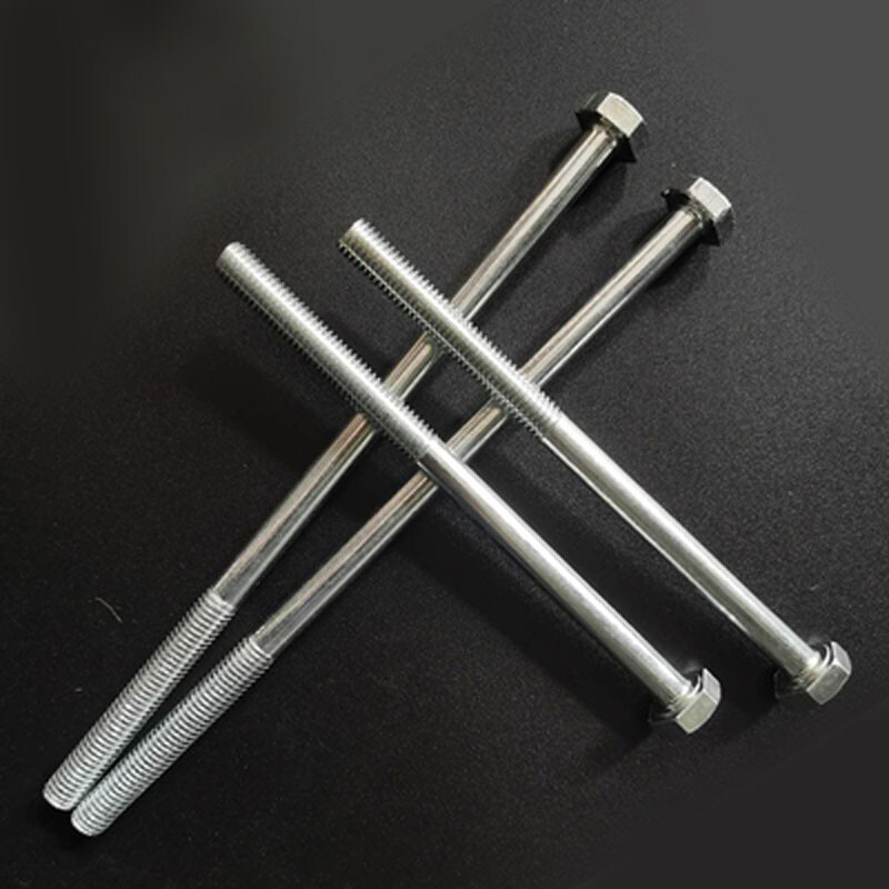 M14 External Hex Screw Galvanized Bolts Hexagon Screws 170-300mm Lengthen 1PCS