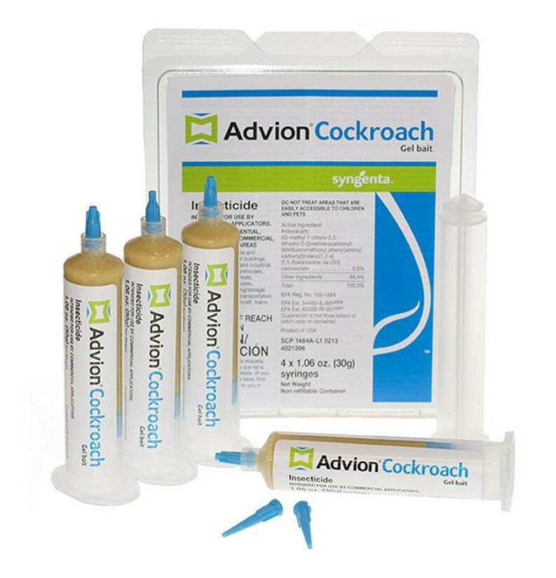 ADVION ROACH BAIT KILLER GEL – 4 Tubes – Plunger&Tips – ** FAST SHIPPING **
