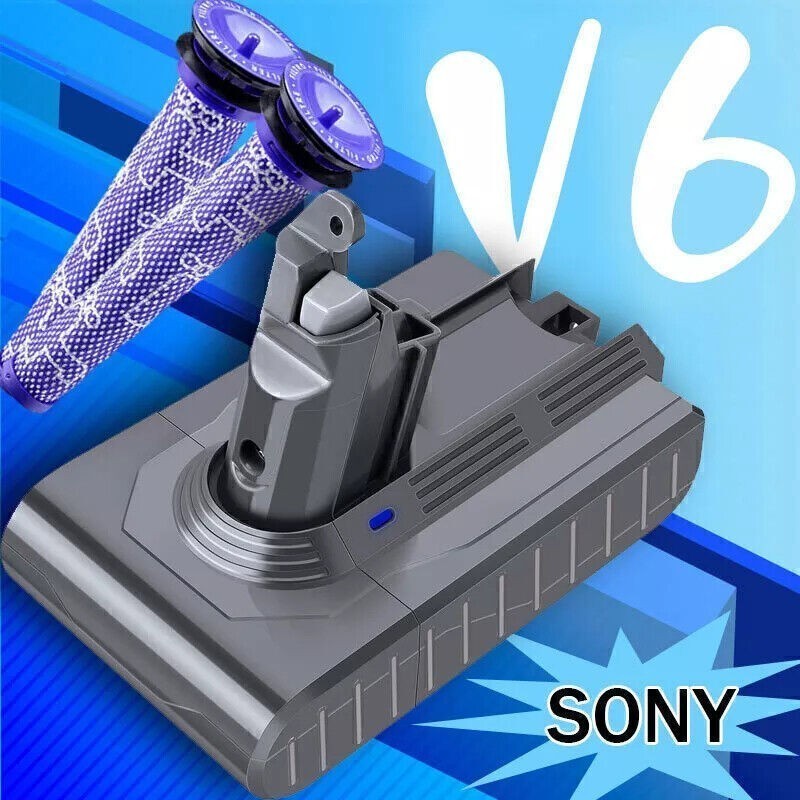 9Ah V6 Battery 21.6V For Dyson V6 Battery SV04 DC59 Animal Battery / Filter