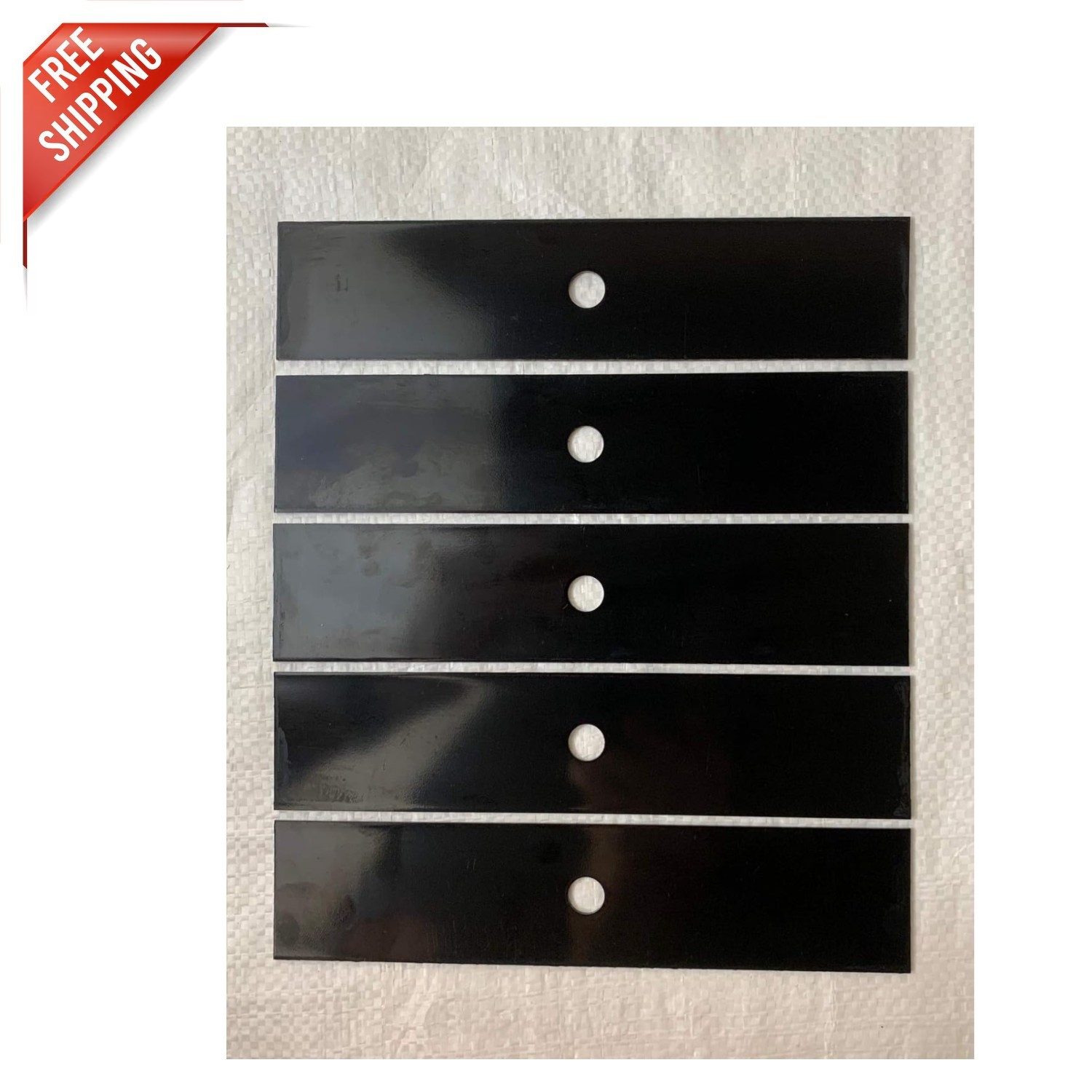 Mclane Edger Blade Set – 9″ x 2″ Heat Treated, 5 Blades for Precision Work