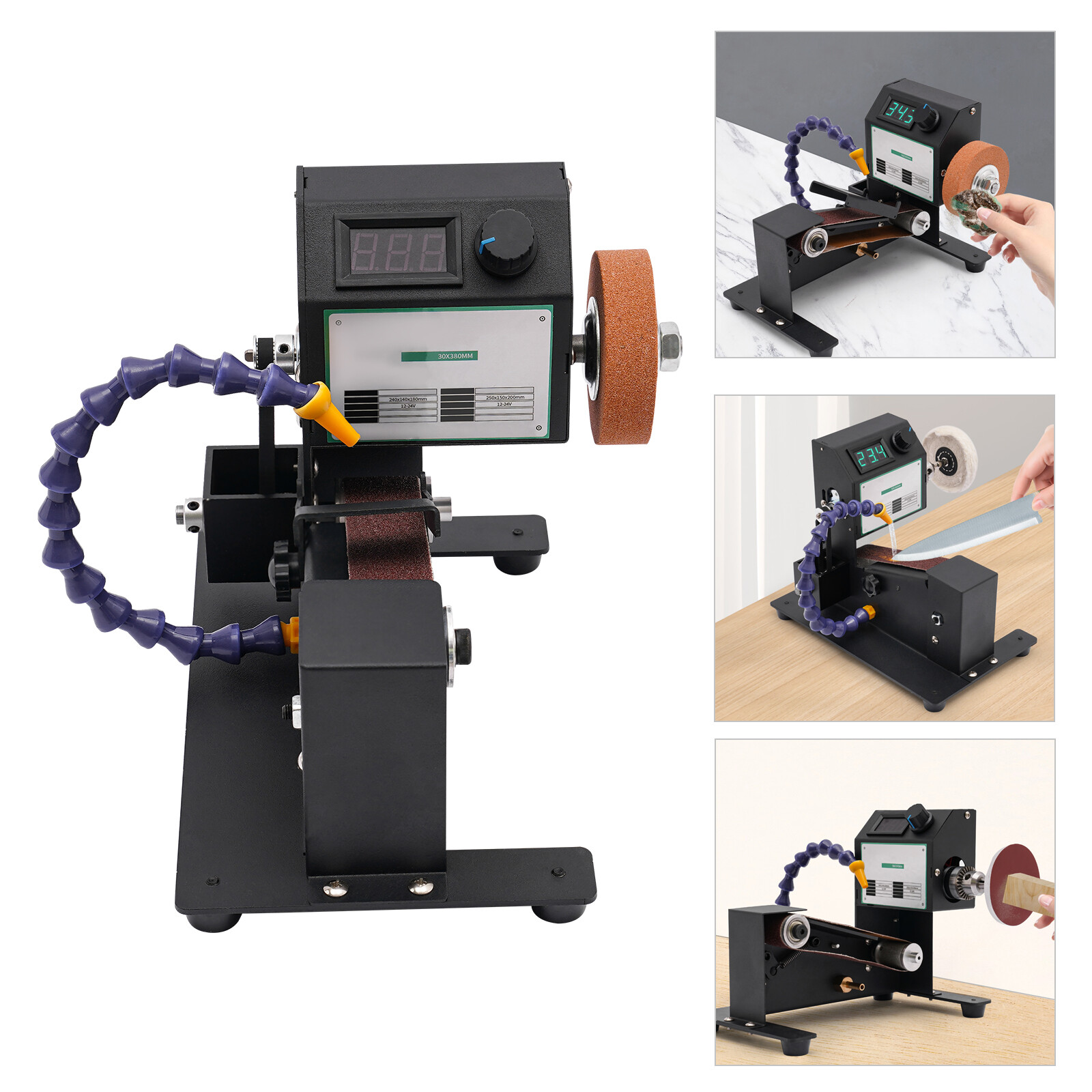 DIY Mini Electric Belt Grinder Machine Grinding Polishing Abrasive Belts Sander