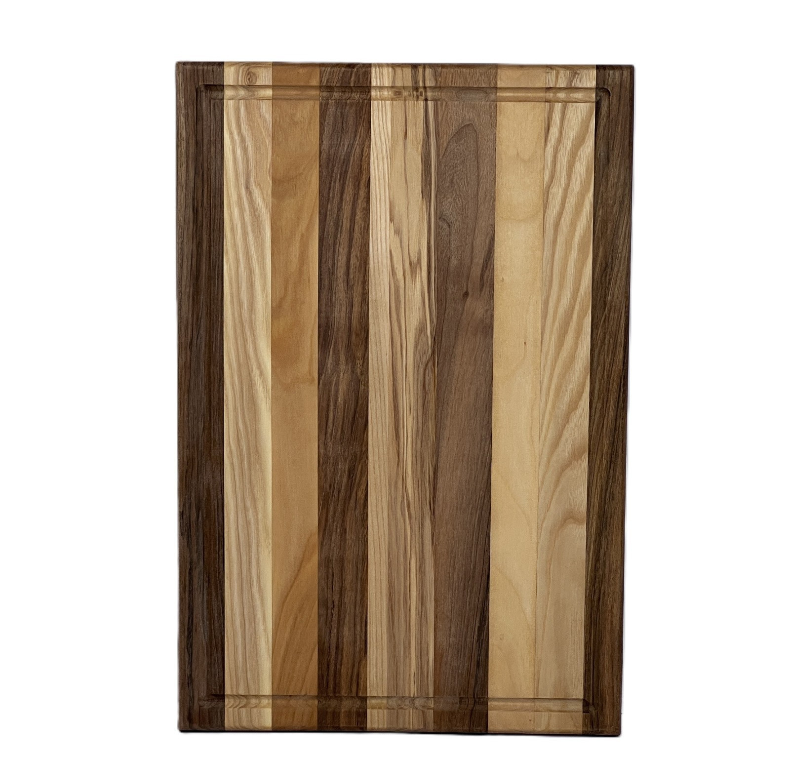 Hardwood Cutting Board Walnut Maple Cherry 18x12x1.5 Thick Juice Groove