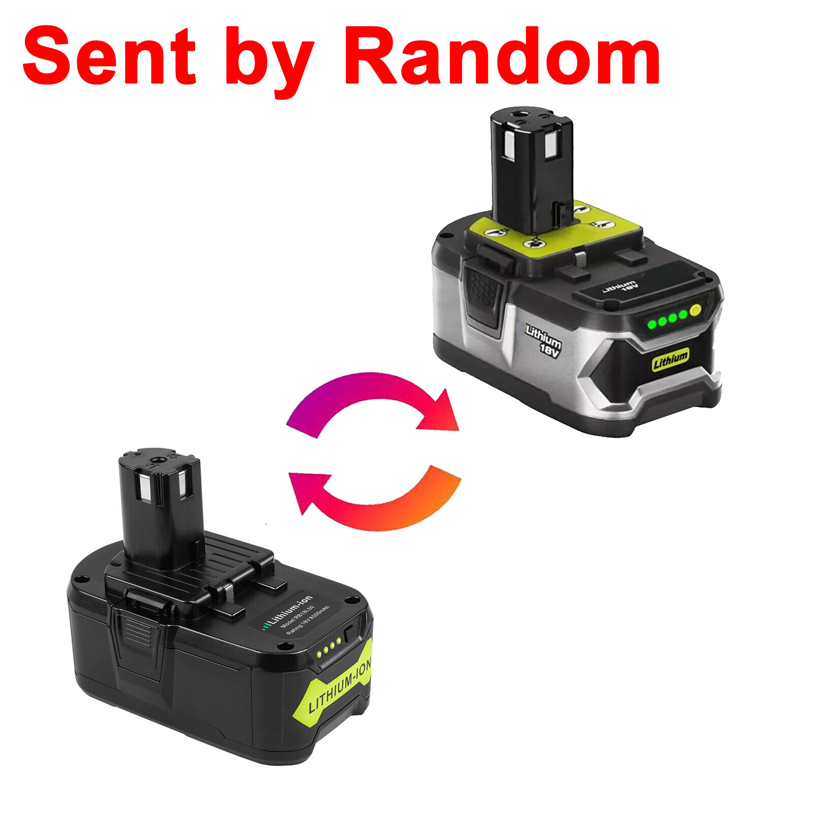 2PCS For RYOBI P108 Battery lithium 18v One Plus High Capacity Battery 8.0Ah USA