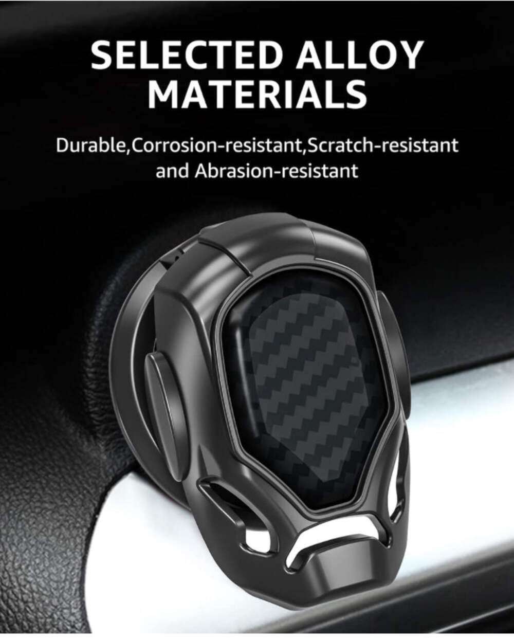 Mask Style push button start cover w/logo
