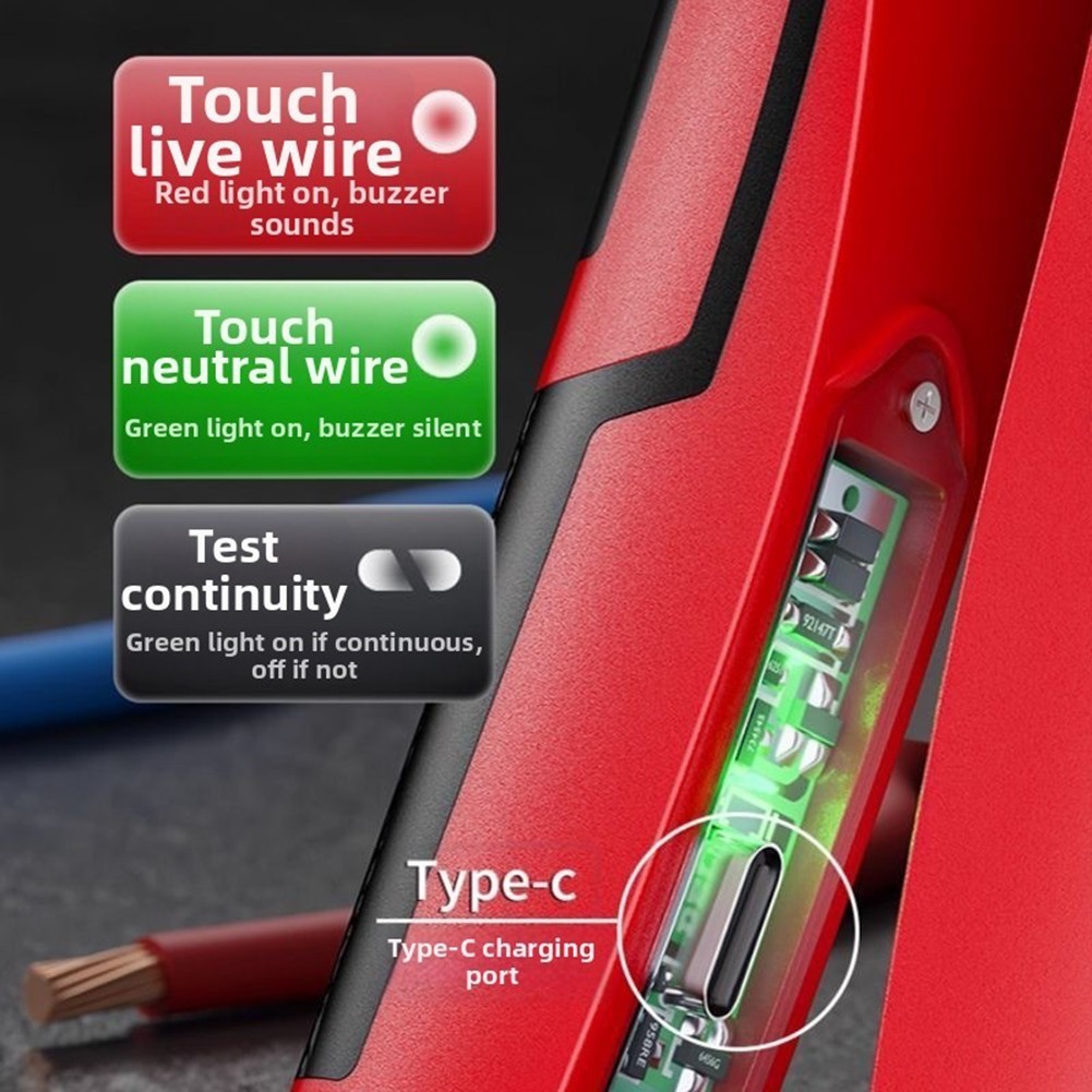 16-in-1 Wire Stripper with Voltage Detection for Stripping Twisting and Cutting