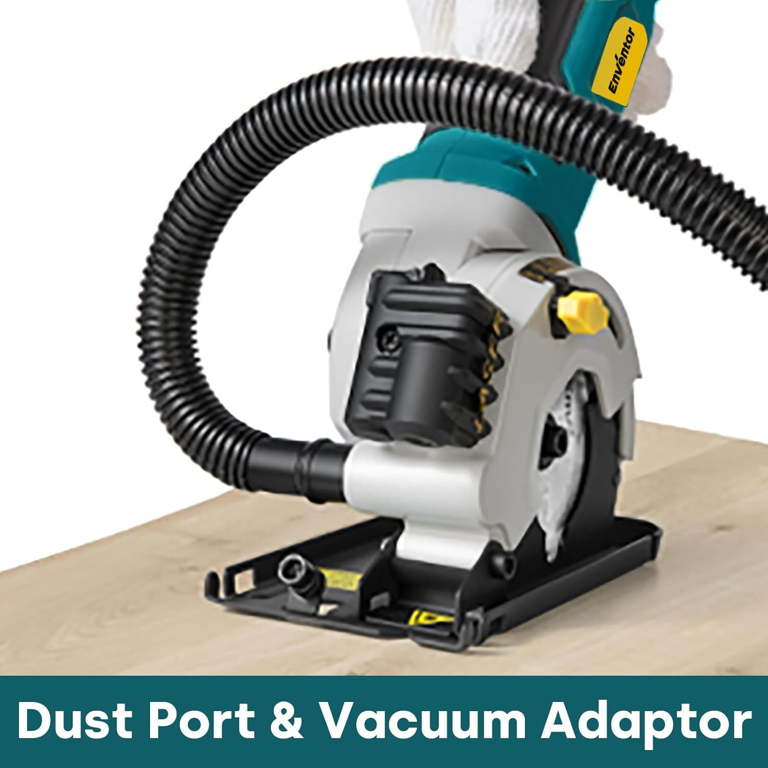 Compact Mini Circular Saw with Laser Guide, 4.8A, 3 Blades, 4000RPM