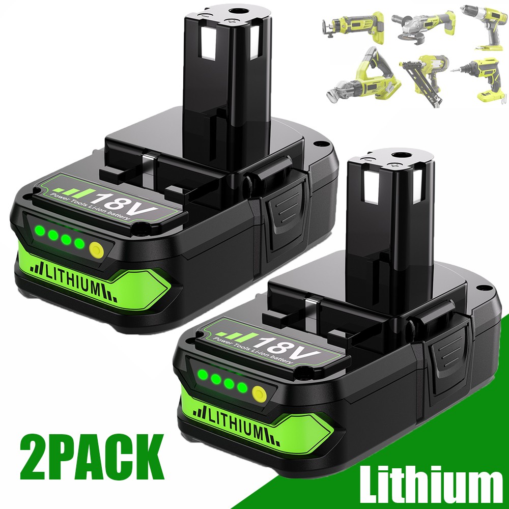 18V 8.0Ah For RYOBI 18V Battery P108 P102 High Capacity Lithium Battery/Charger