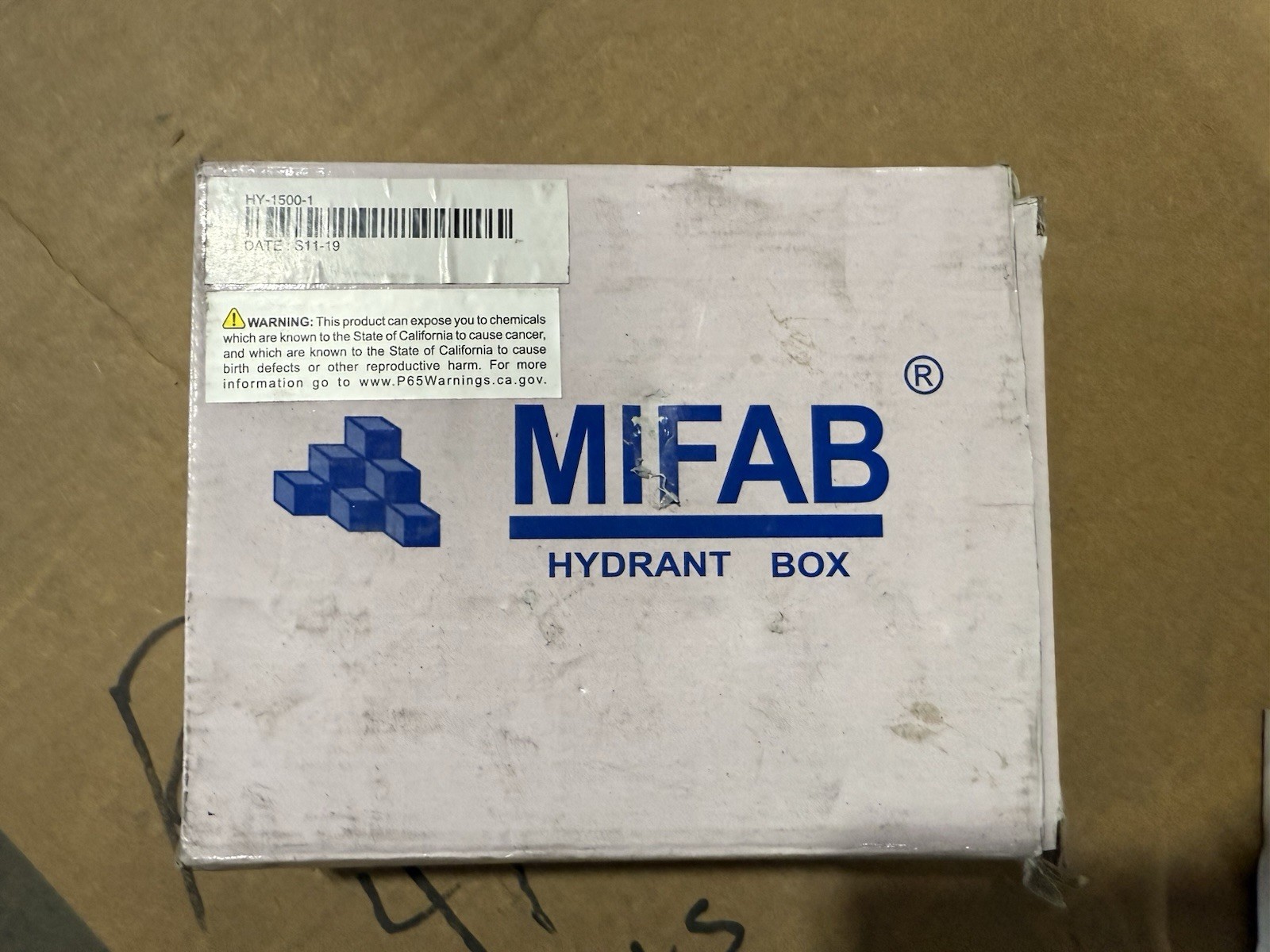 MIFAB MHY-26-8 None Freeze Wall Hydrant 3/4”MPT 8”long W/ Nickel Bronze Box “NEW