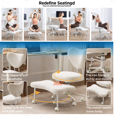 Chair Meditation chair, waist support, height-adjustable cushion