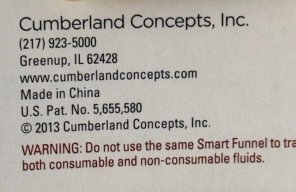 Smart Funnel By Cumberland Concepts Yellow Multi-Purpose House Funnel – NEW