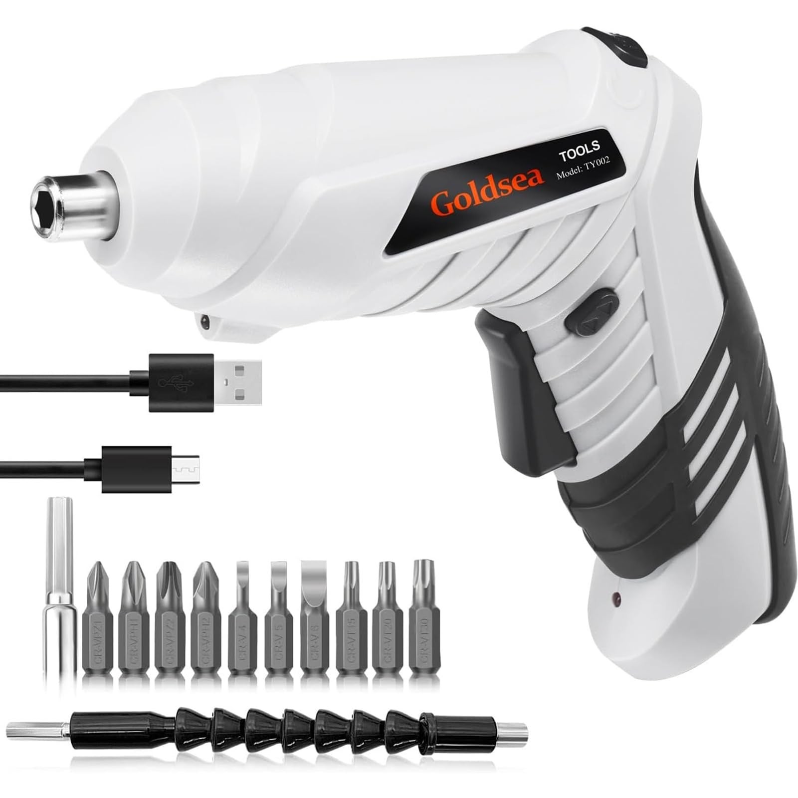 Electric Screwdriver Cordless, Goldsea 4.2V 3.5N.m 1500mAh Battery Rechargeab…