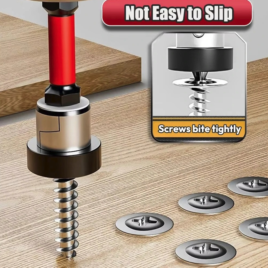 3pcs Magnetic Drywall Screwdriver Bits Alloy Steel Positioning Tools – NEW