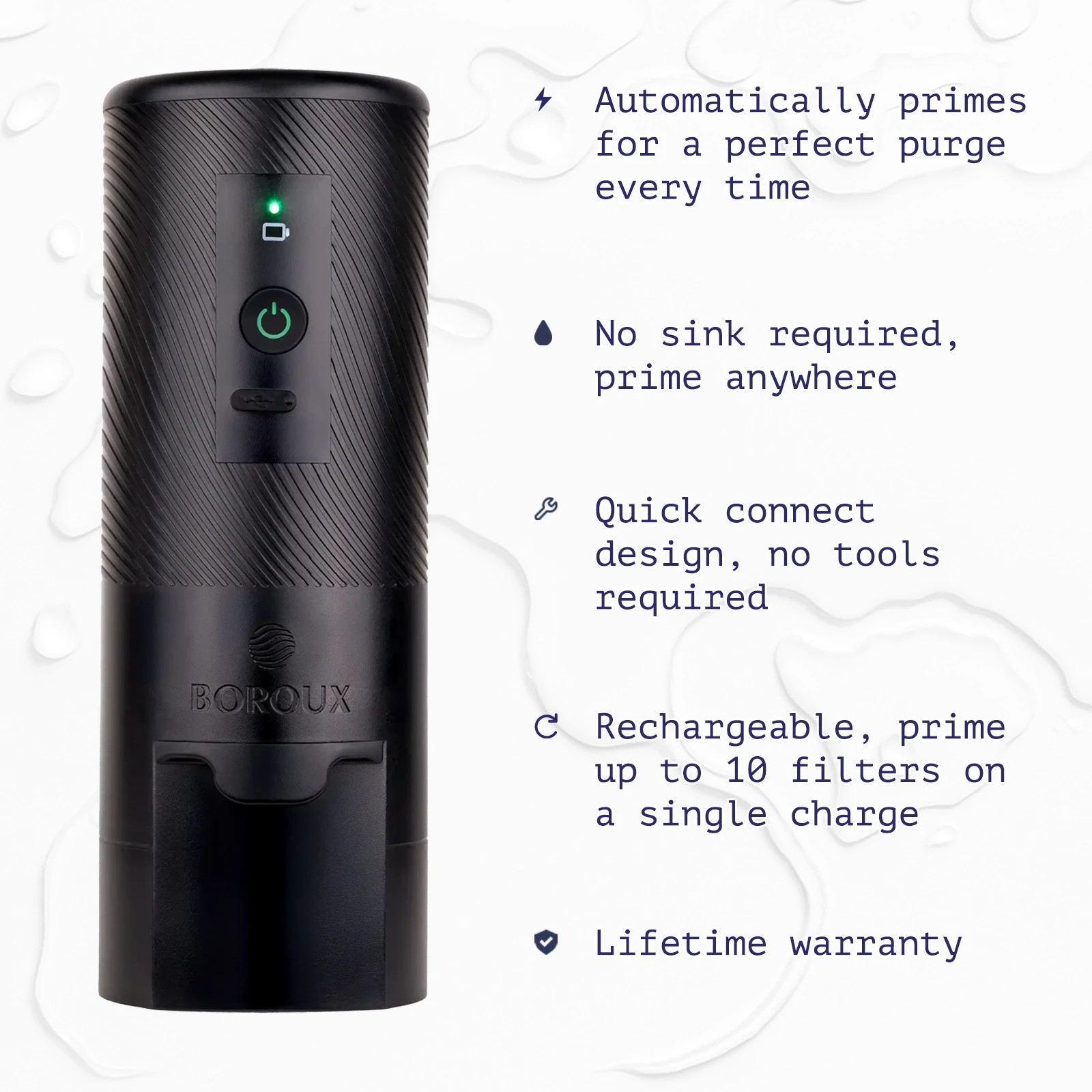 Boroux Automated Water Filter Primer – for Boroux and Berkey Water Filters