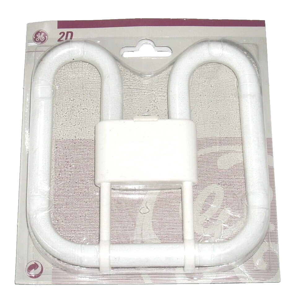 GE 2700K Compact Fluorescent Light Bulb 2D 21 Watt 1350 Lumen 4 Pin 8000 Hrs