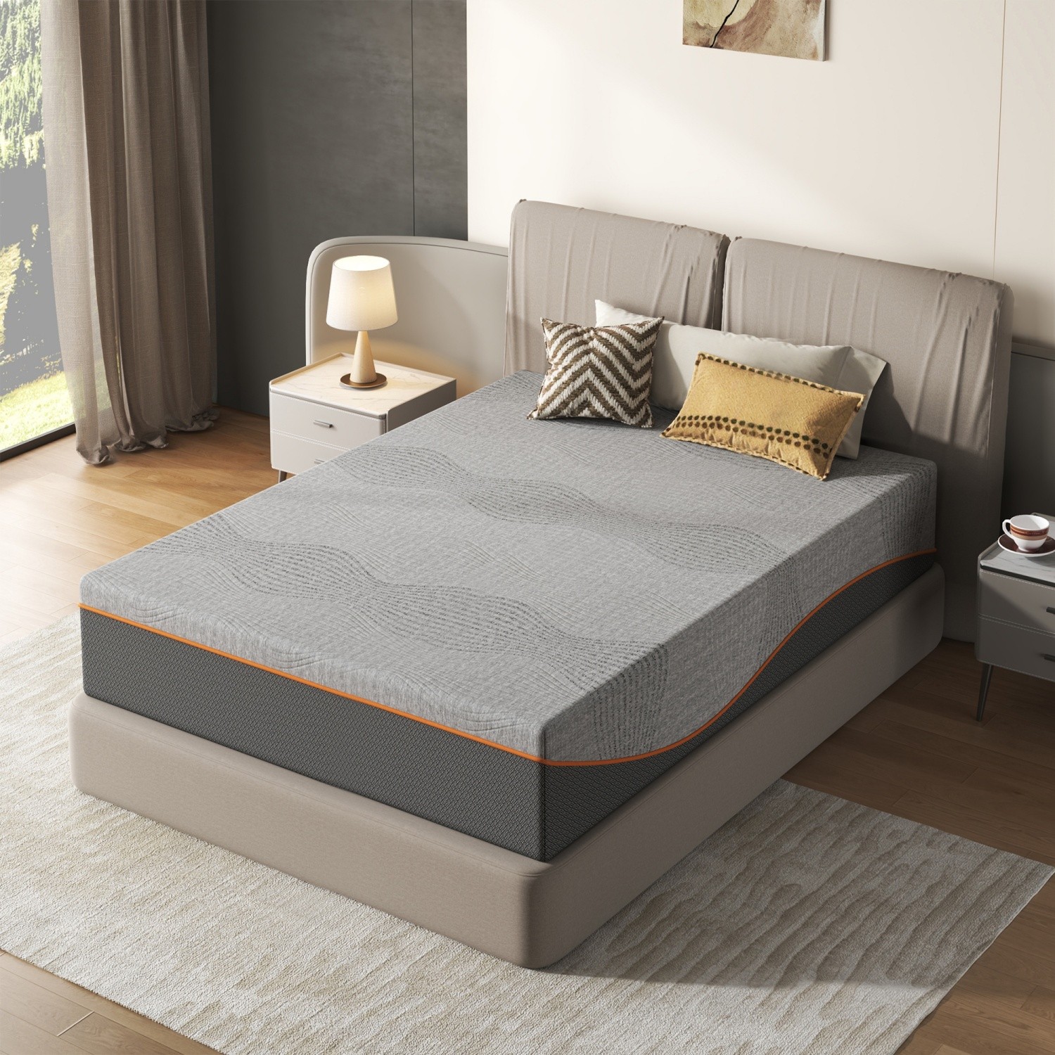 14″ Full/Queen/King Size Memory Foam Mattress Medium Soft CertiPUR-US Certified