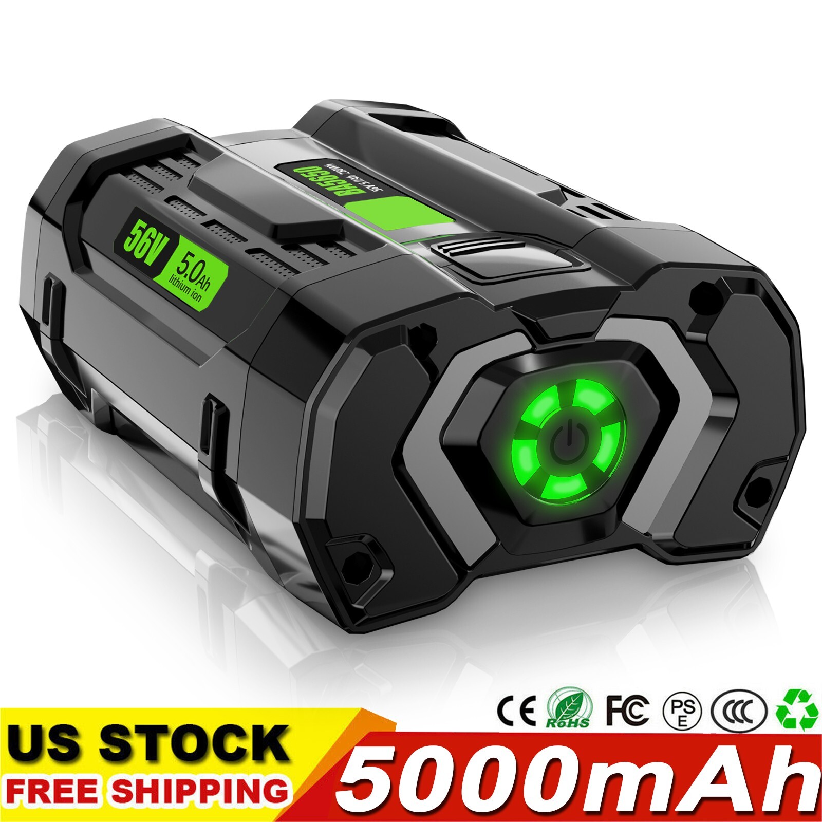 For EGO 56V 5.0Ah 56 Volt BA1400 BA2800T POWER Lithium Ion Battery BA2240 BA1120