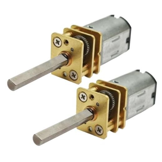 2Pcs DC 12V 800RPM 20mm Long Shaft GA12 N20 Motor for Drones 3-12V 15-4000RPM