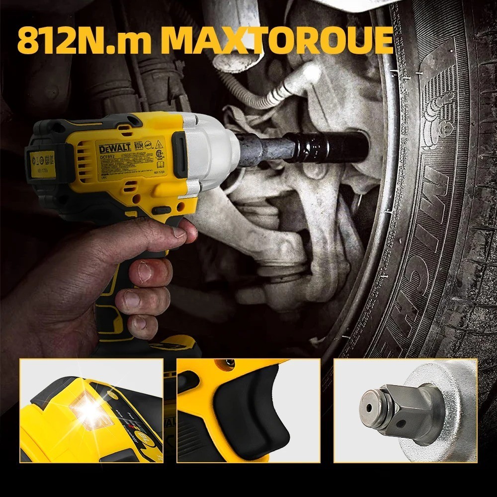 DEWALT DCF892N 20V Impact WrenchDEWALT DCF892 20V MAX Lithium-Ion Cordless 1/2