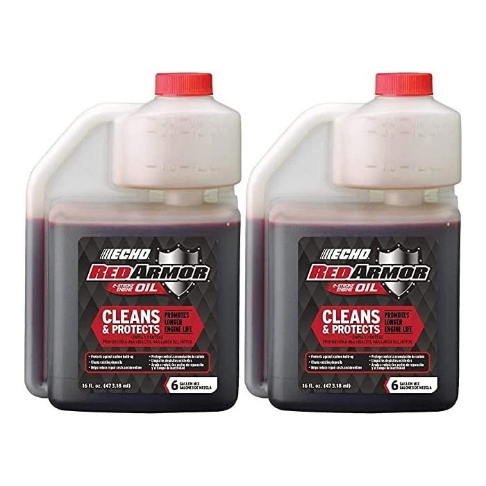 Genuine Echo 6550006 Red Armor 2-Stroke Engine Oil 16 oz 50:1 Mix – 2 PACK