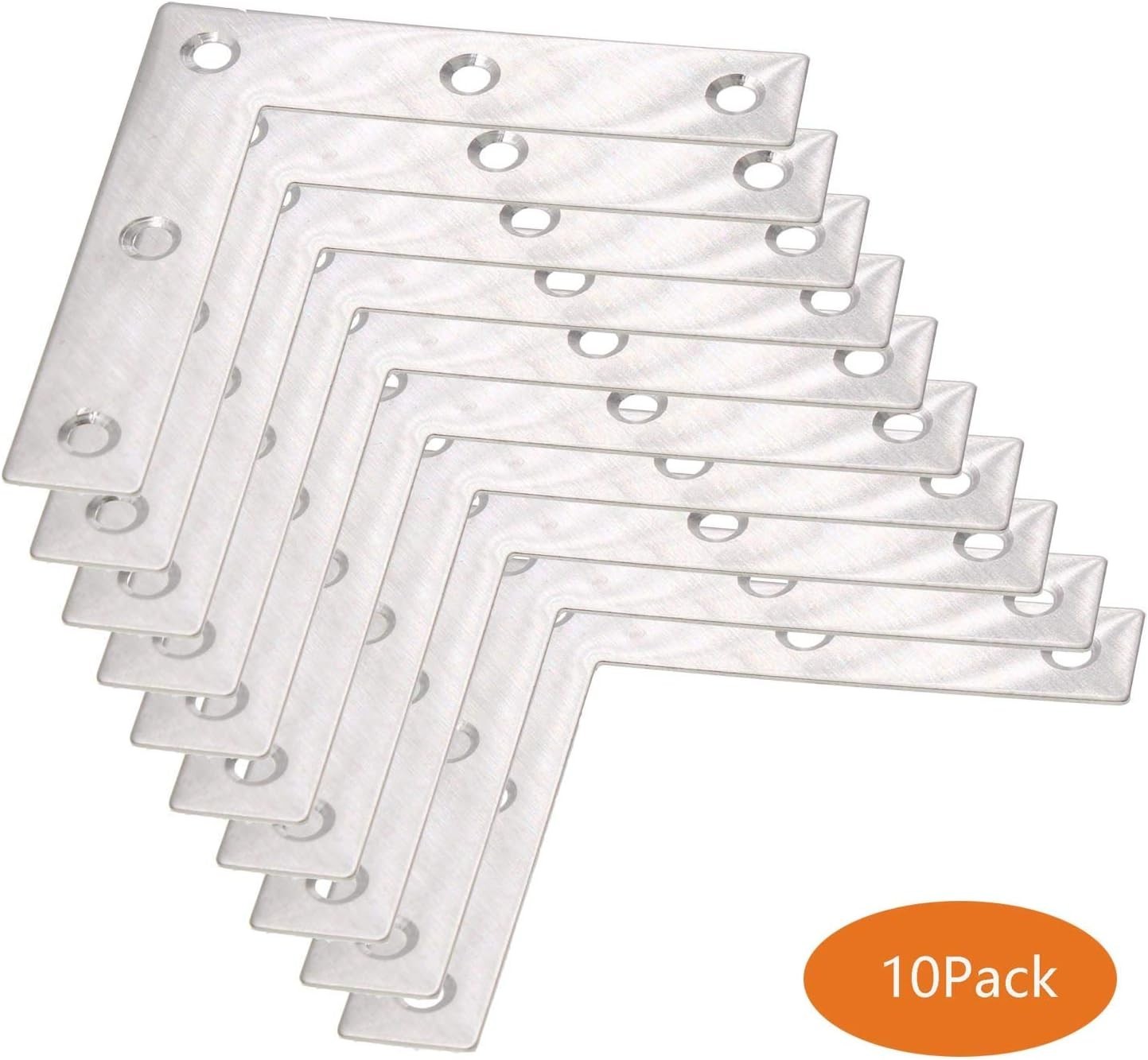 10-Pack Stainless Steel Corner Brace Set for Superior Furniture Support