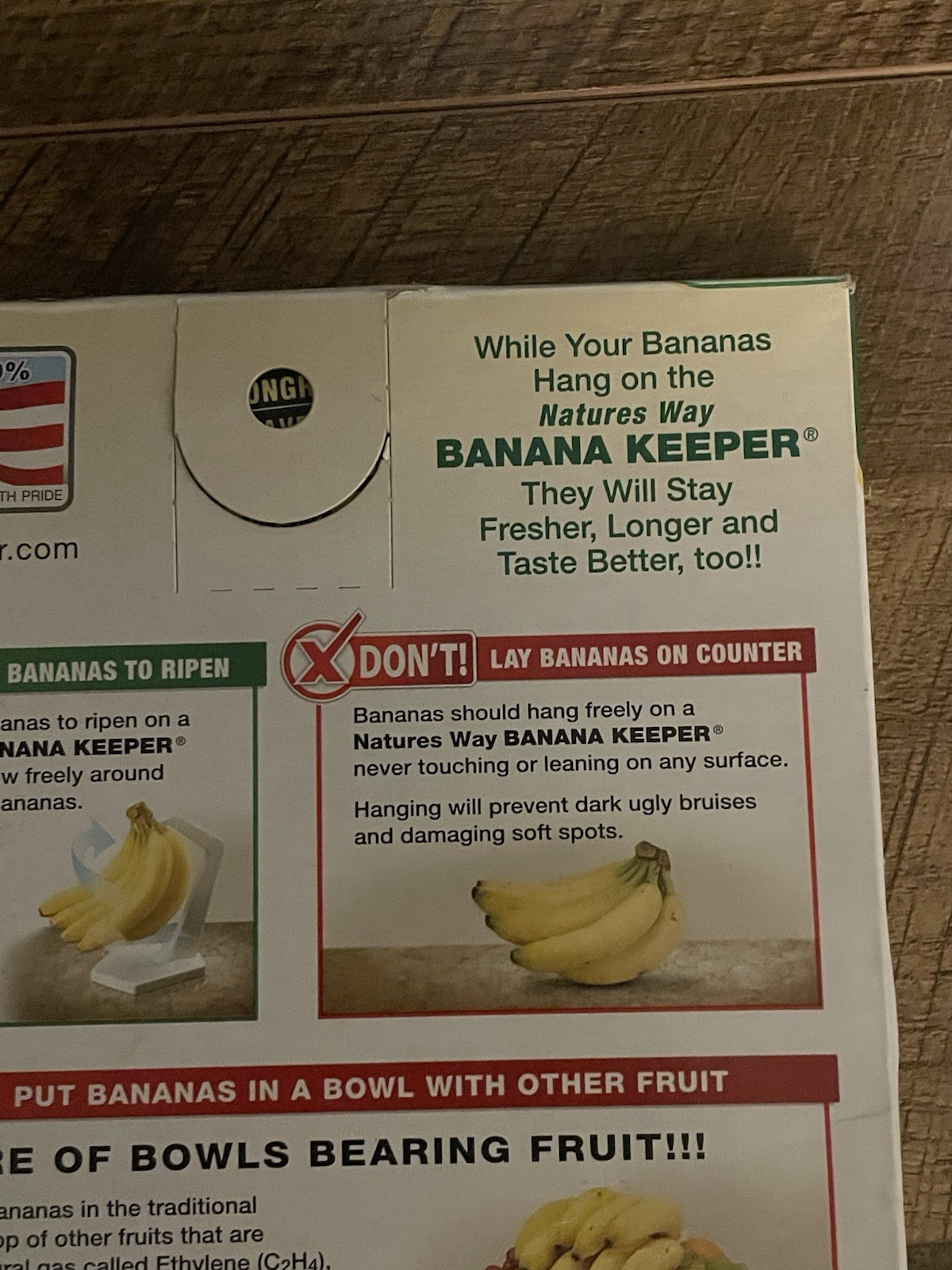 Natures Way Banana Keeper 21101 USA Strong Durable Easy to Clean Dishwasher Safe