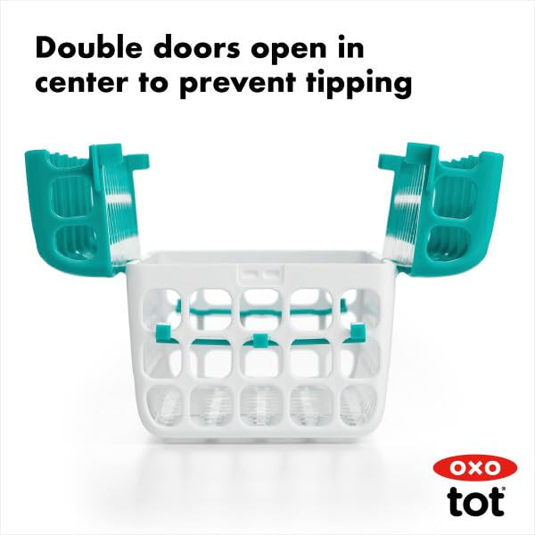 OXO Tot Dishwasher Basket for Bottle Parts & Accessories, Teal